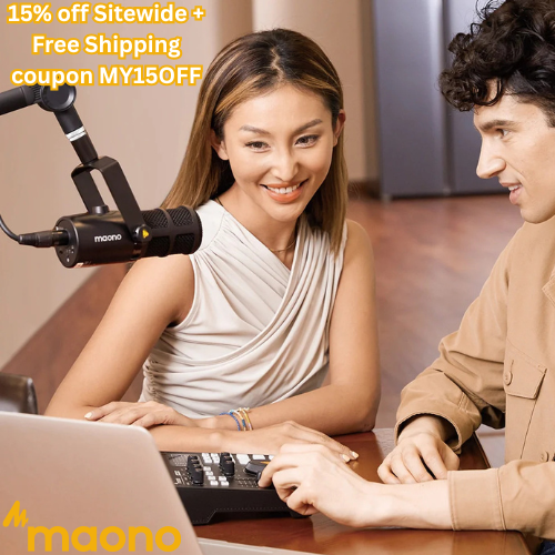 Get 15% off sitewide + Free Shipping at Maono with coupon MY15OFF