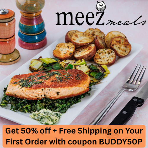 Get 50% off + Free Shipping on Your First Order at Meez Meals with coupon BUDDY50P