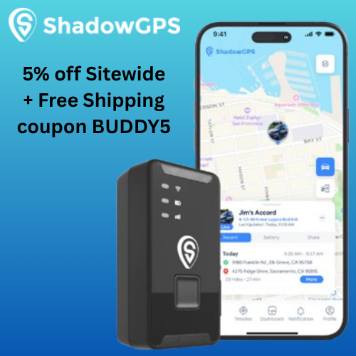 Get 5% off + Free Shipping at ShadowGPS with coupon BUDDY5