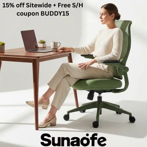 Get 15% off + Free Shipping at Sunaofe with coupon BUDDY15