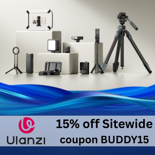 Get 15% off at ULANZI with coupon BUDDY15