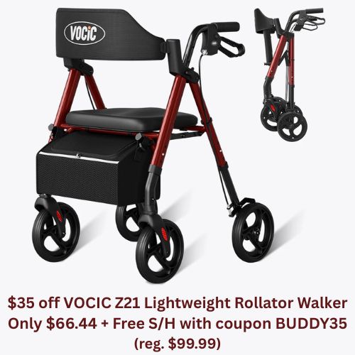 Get $35 off the VOCIC Z21 Rollator Walker with coupon BUDDY35
