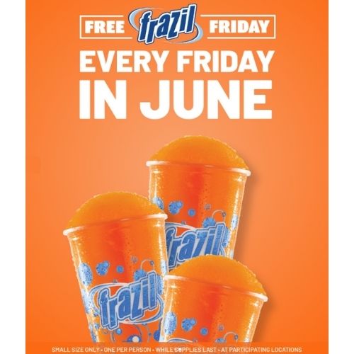 Frazil Giveaway : Free Small Slush on Friday